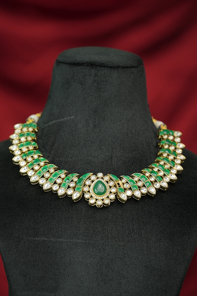 Elegant Moissanite Necklace Set with Matching Earrings - Image 2
