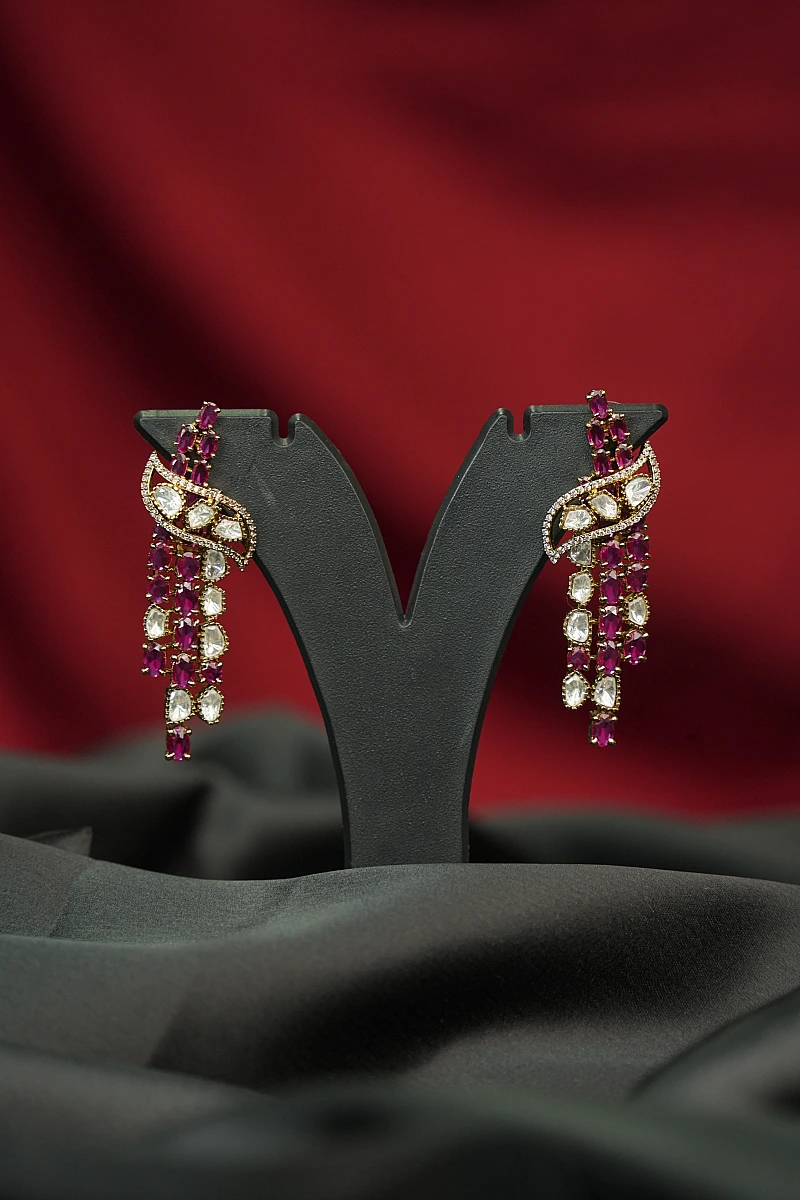 Elegant Moissanite Necklace Set with Matching Earrings - Image 4