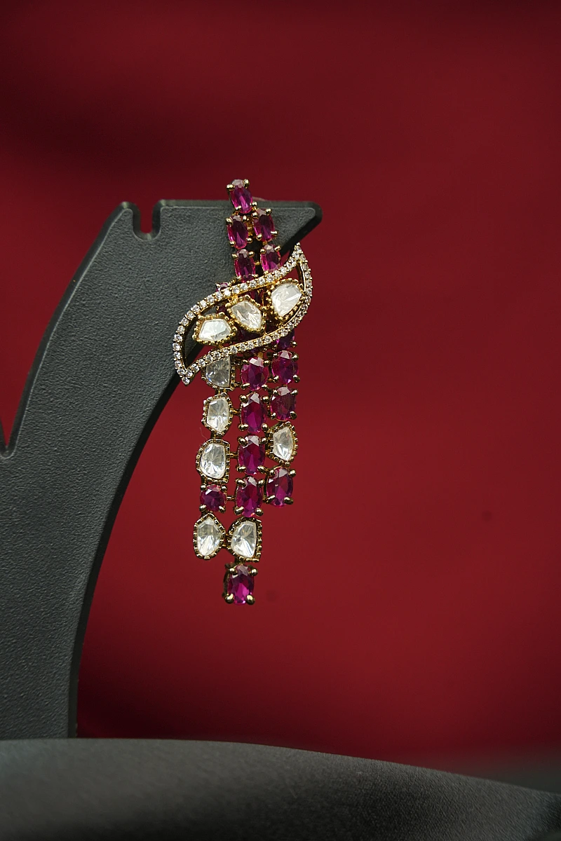 Elegant Moissanite Necklace Set with Matching Earrings - Image 5
