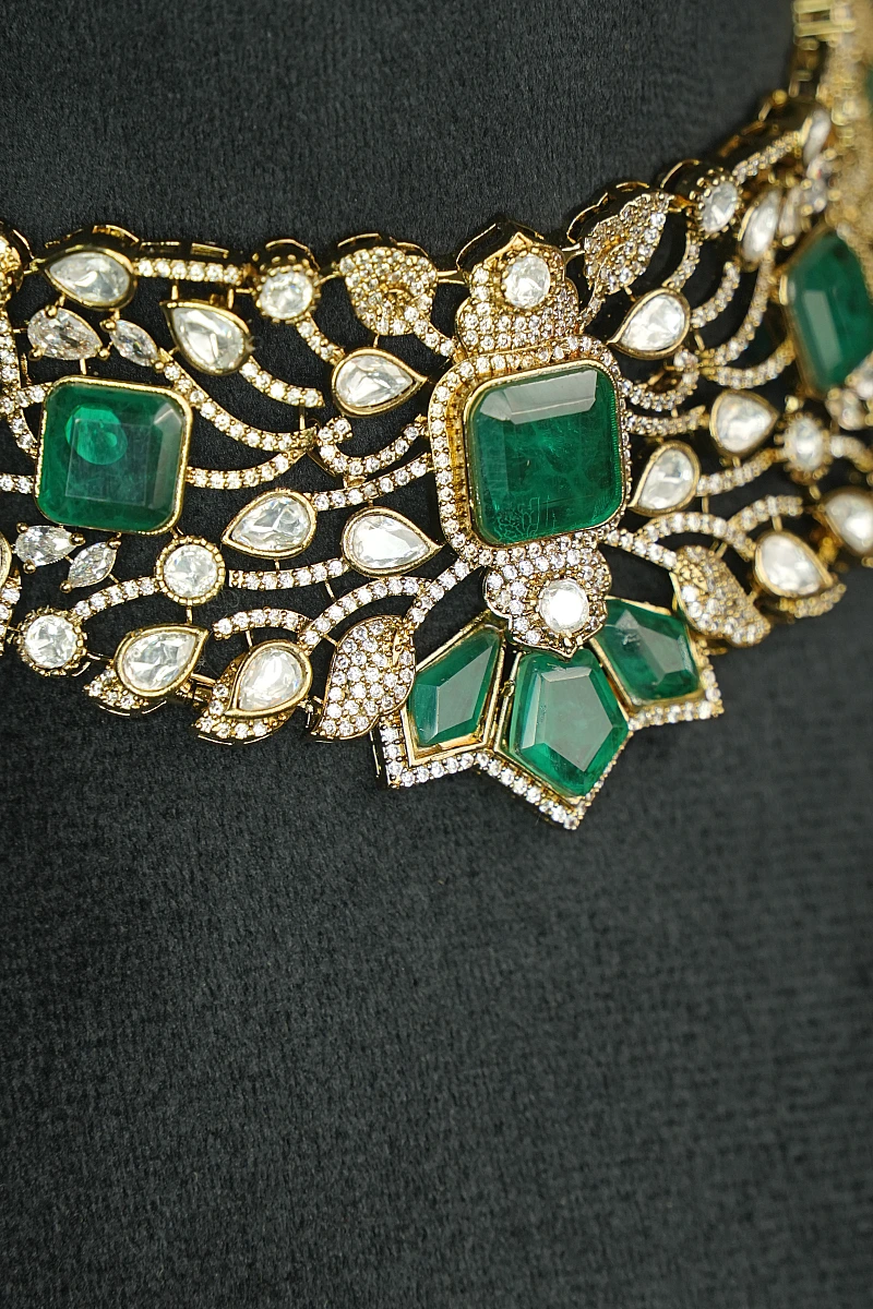 Elegant Moissanite Necklace Set with Matching Earrings - Image 3