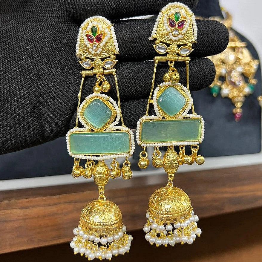 Akshara Kashmiri Jhumka Earrings - Image 2