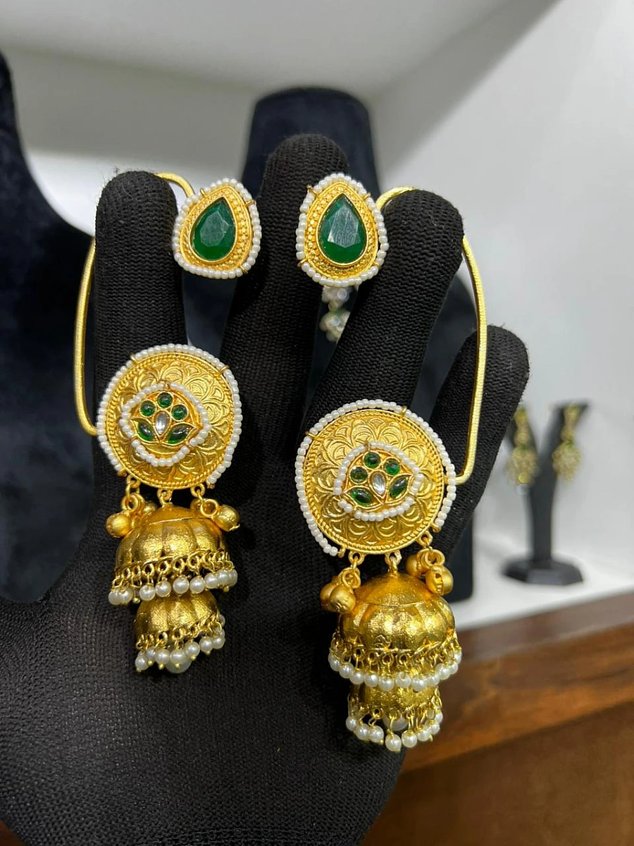 Anika Kashmiri Jhumka Earrings