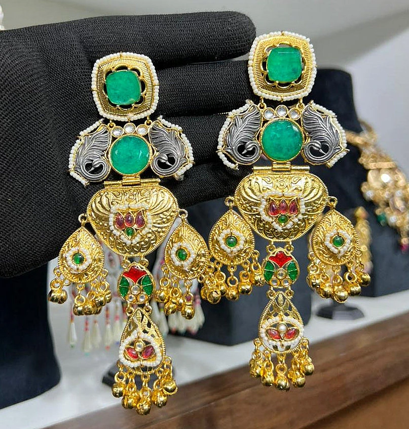 Crimson Lotus Earrings - Image 2