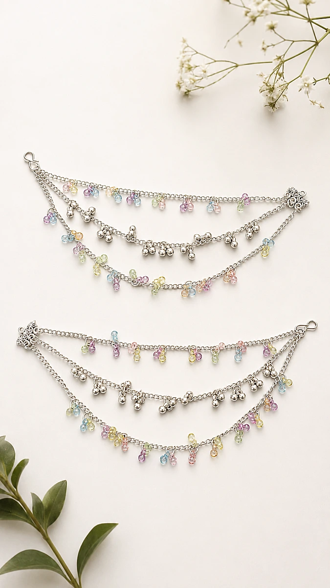 Garba Special Oxidised Earchains