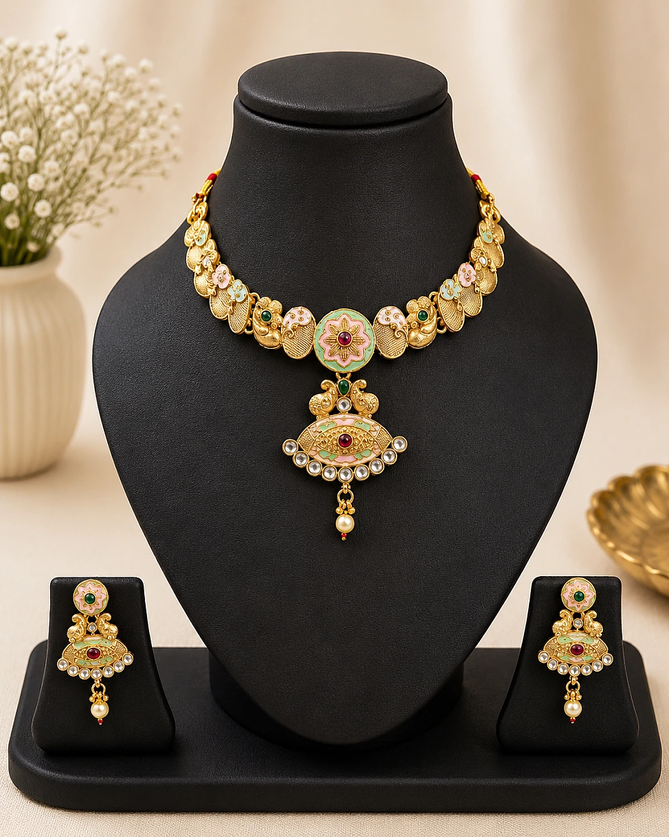 Gold Look Necklace Set