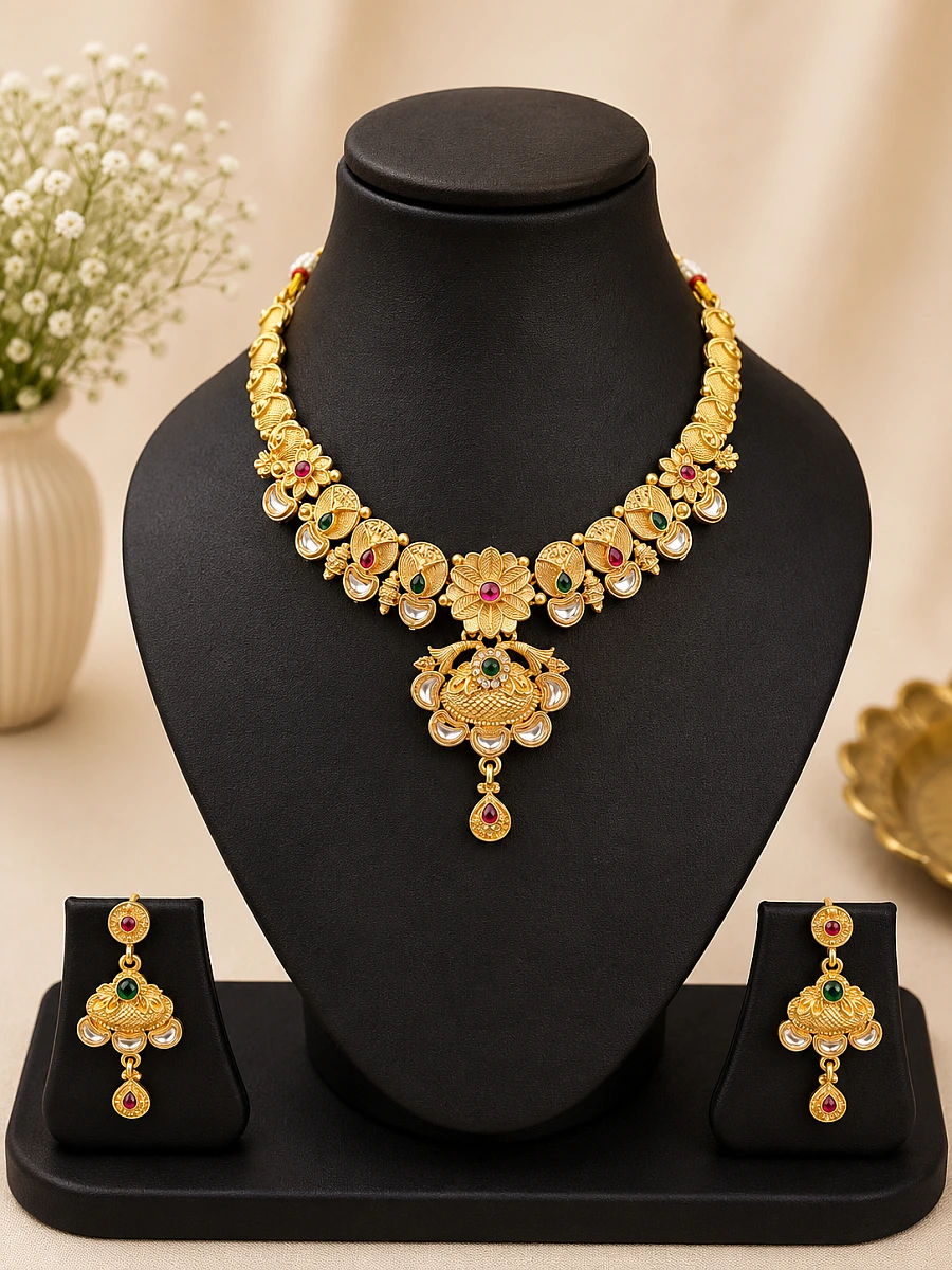 Gold Look Necklace Set
