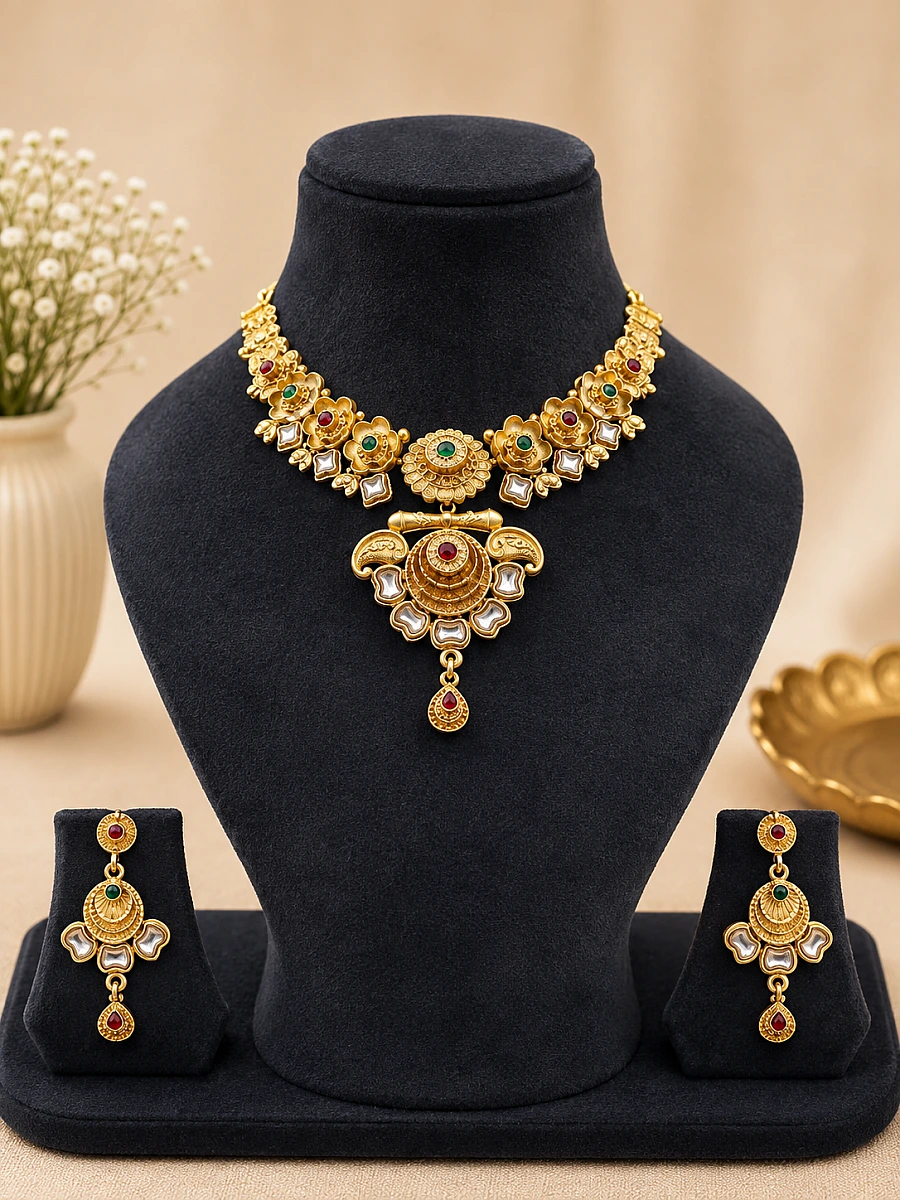Gold Look Necklace Set