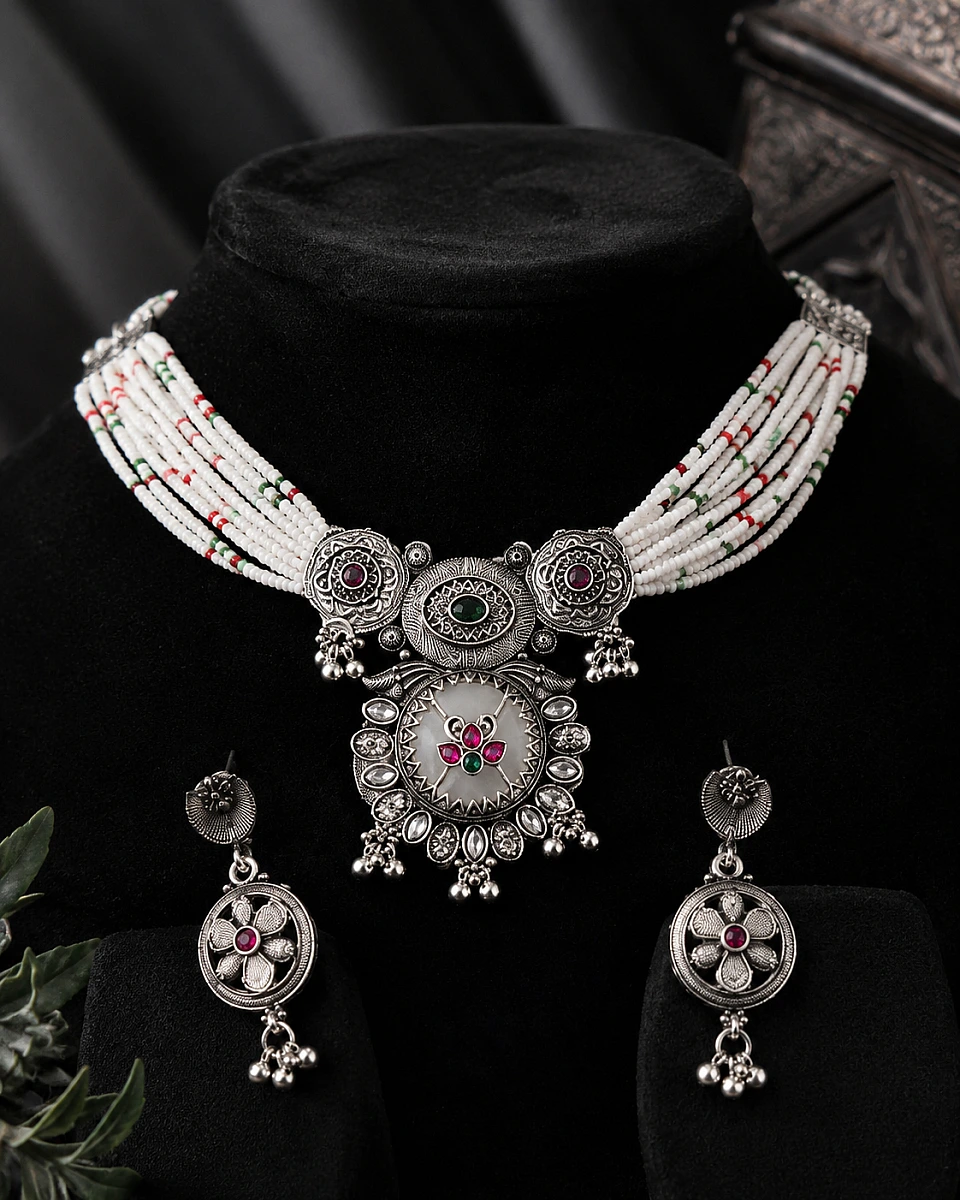 Oxidised Necklace - Image 2