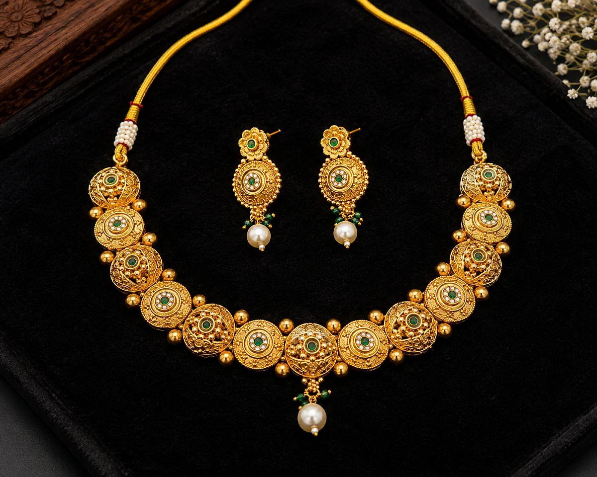 Rajwadi Look Heritage Necklace