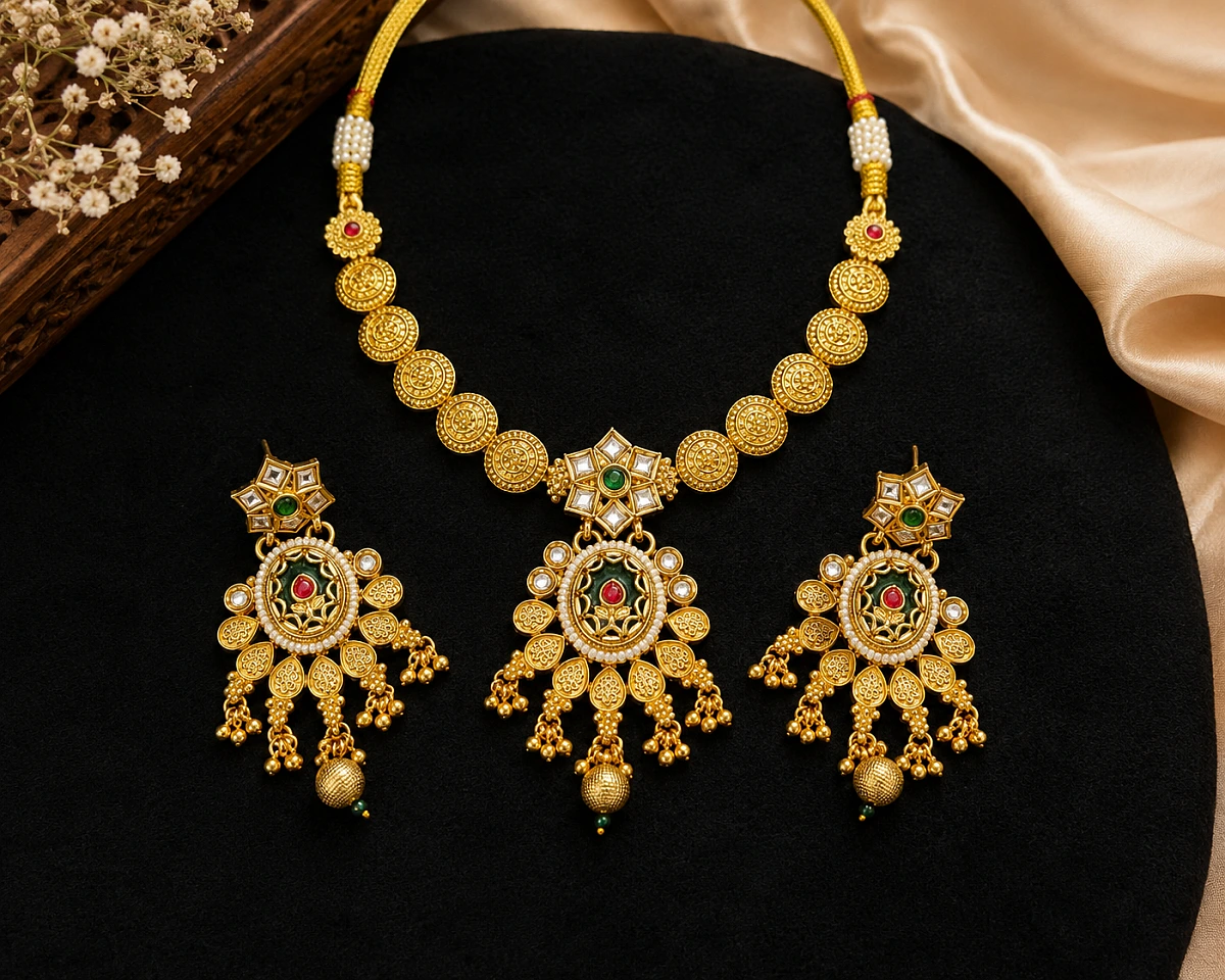 Rajwadi Look Heritage Necklace