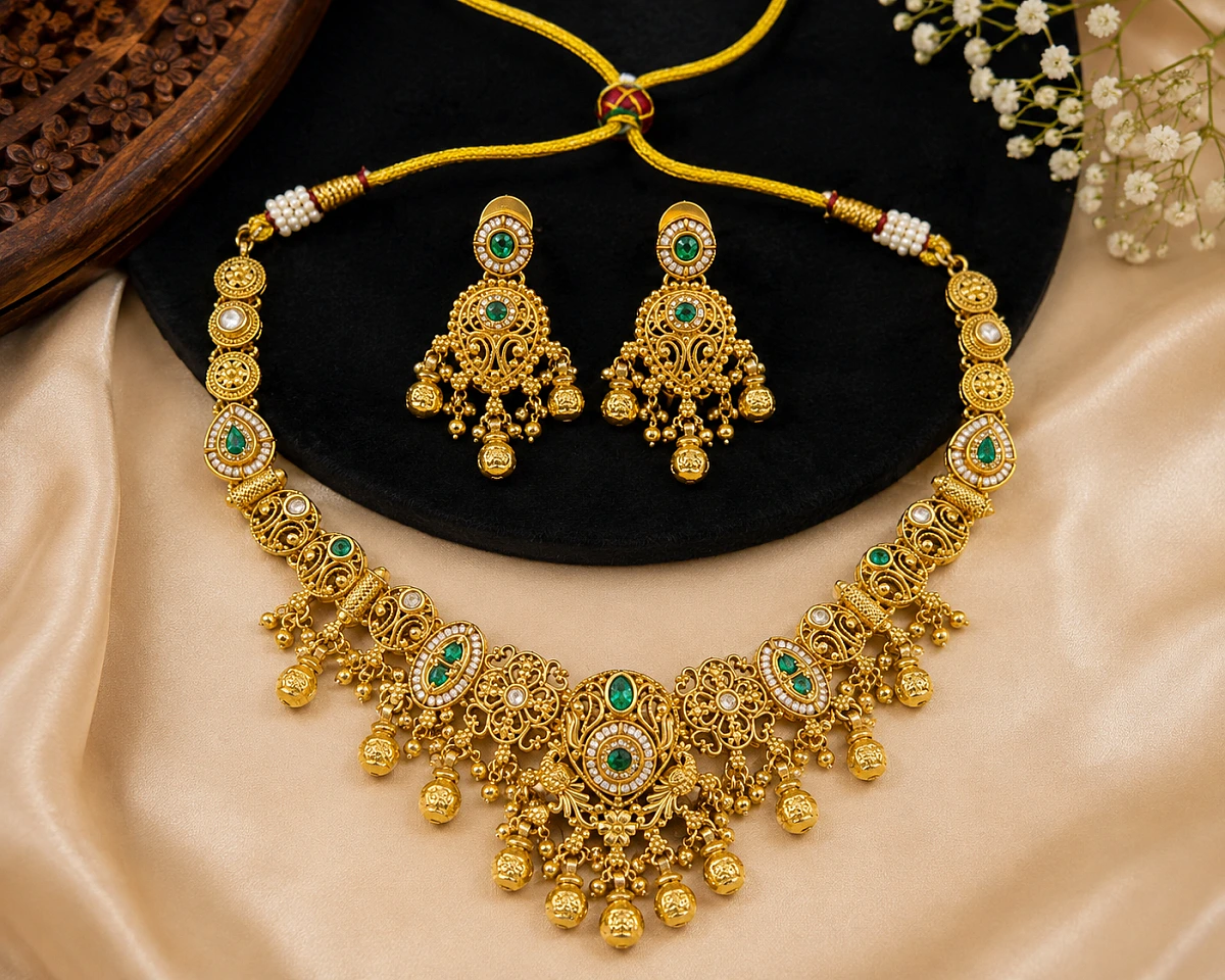 Rajwadi Look Heritage Necklace