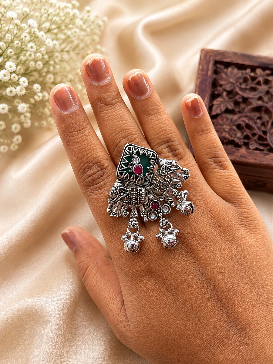 Special Navratri Collection – Oxidised Rings - Image 2