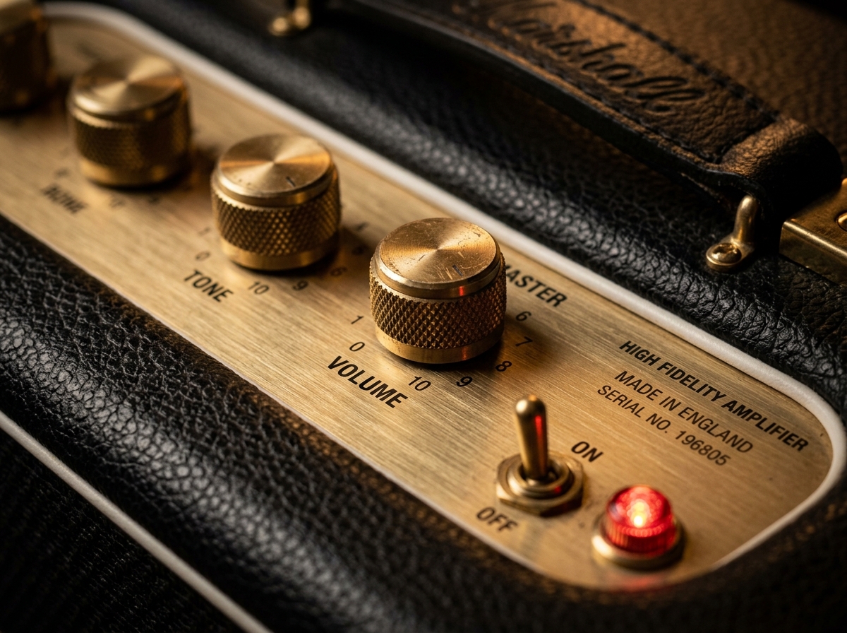 Close view of a Leisure speaker’s finish and details