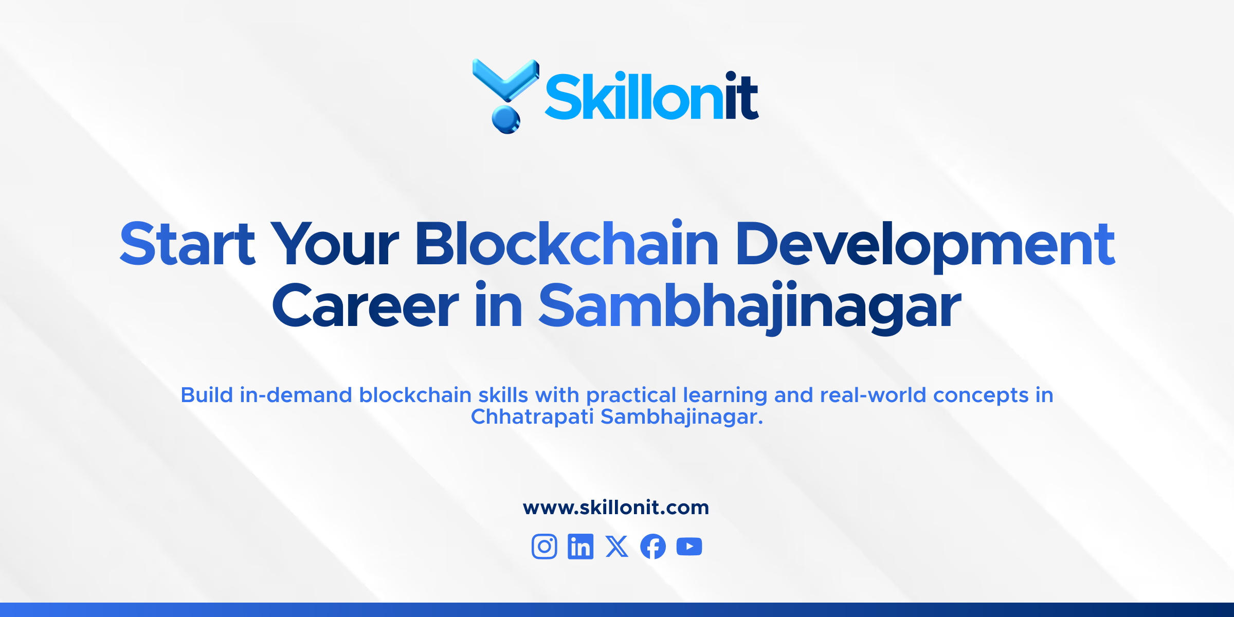 Top skills taught in a blockchain development course in Chhatrapati Sambhajinagar