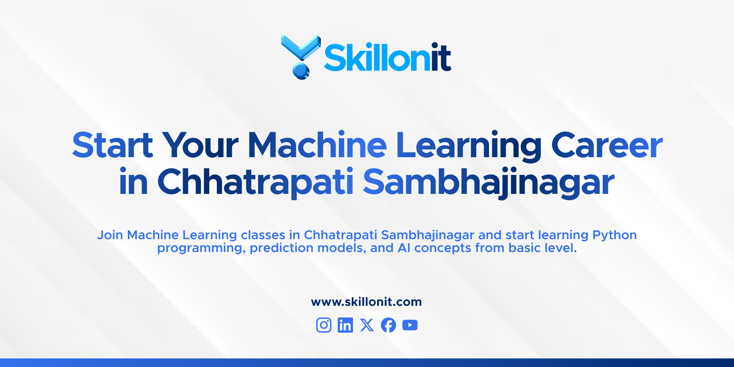 Best Machine Learning Course in Chhatrapati Sambhajinagar by SkillOnIT Academy