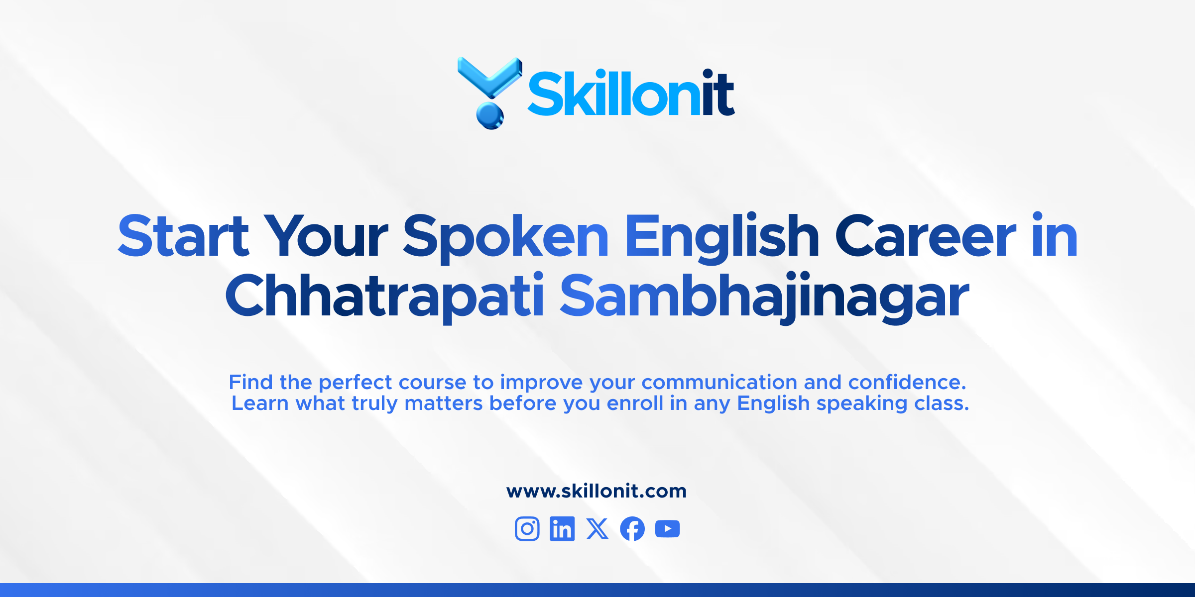 Best Spoken English Course in Chhatrapati Sambhajinagar with practical training